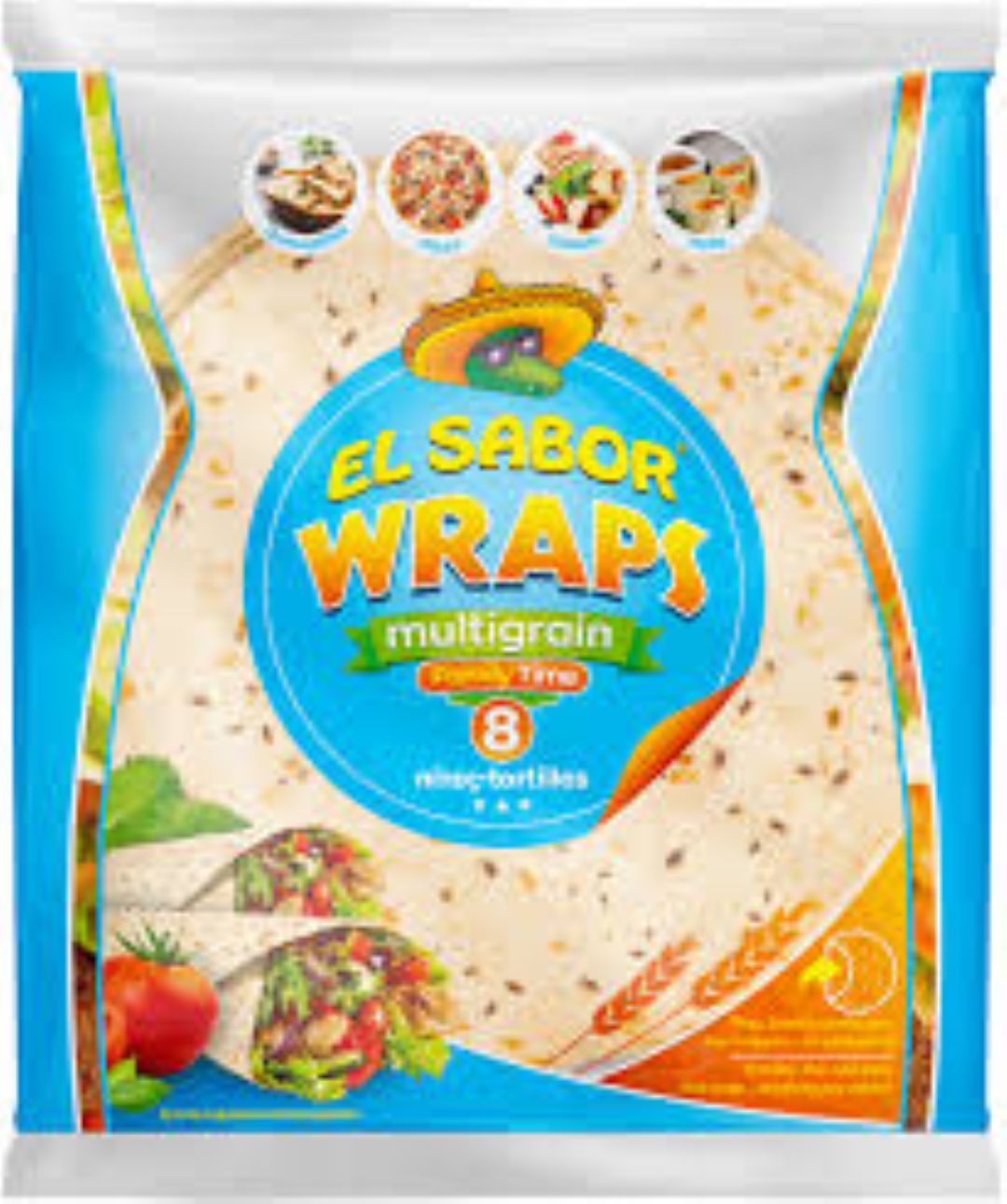 EL SABOR MULTGRAIN WRAPS 20CM
